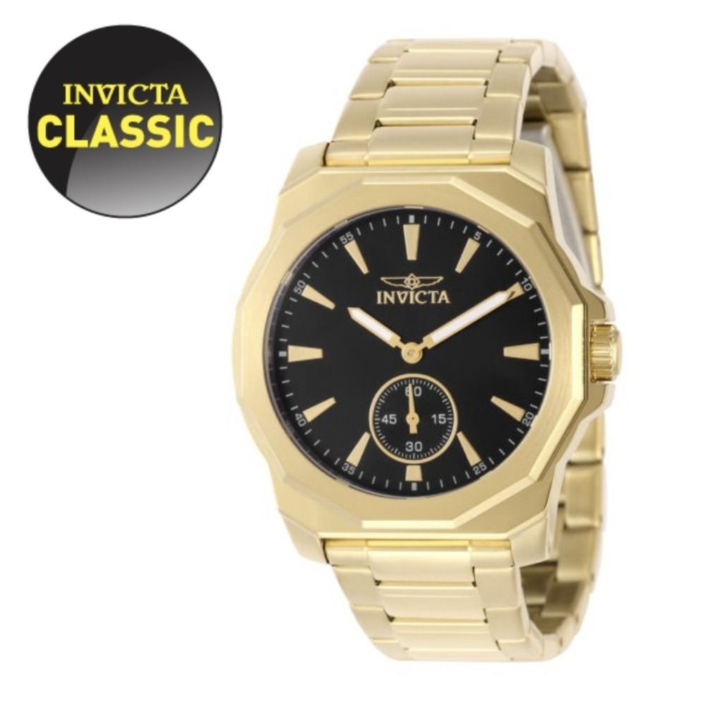Invicta Classic Gold and Black Watch